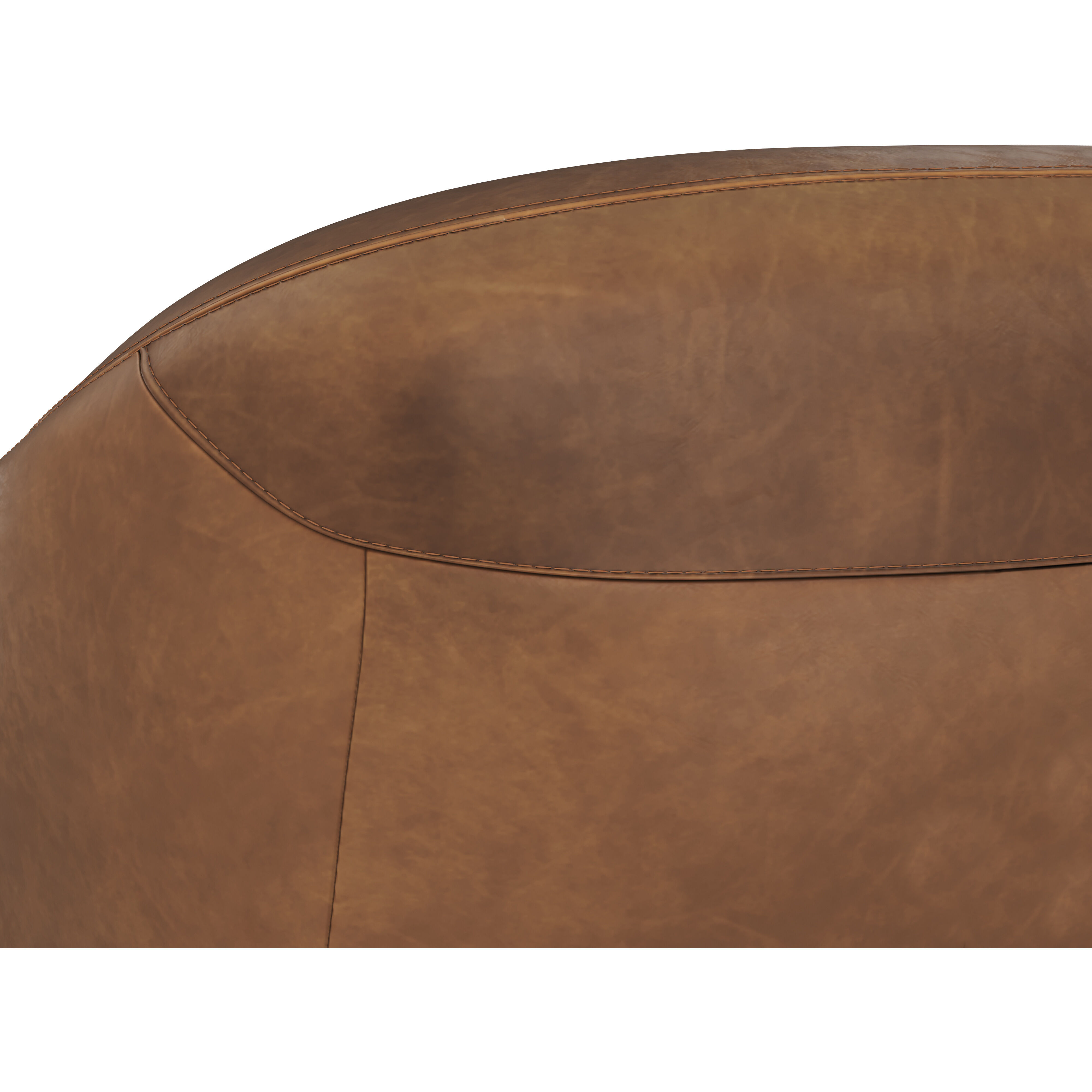 Armani Cognac Leather Sofa